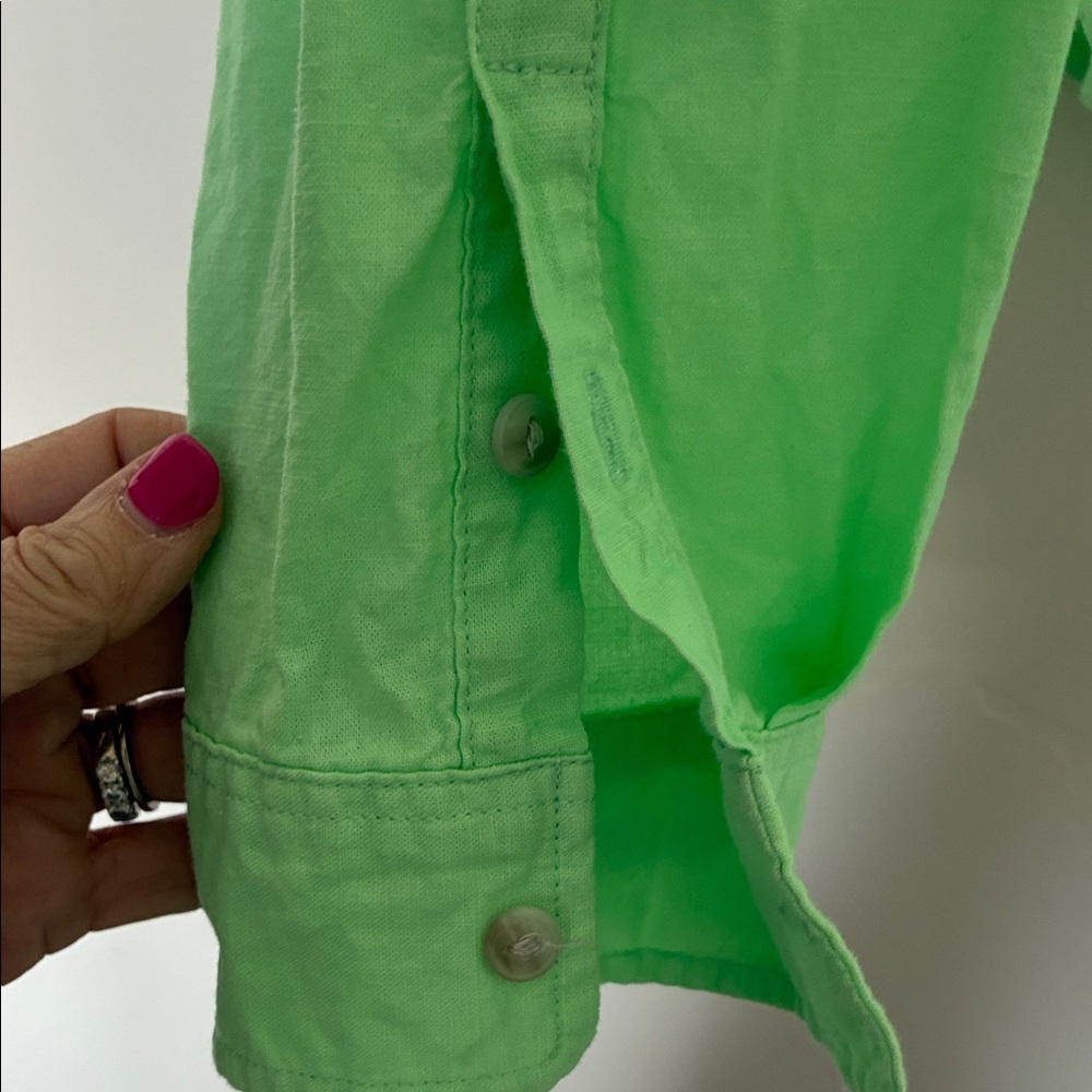 Universal Thread Lime Green Button-Down Shirt - image 4